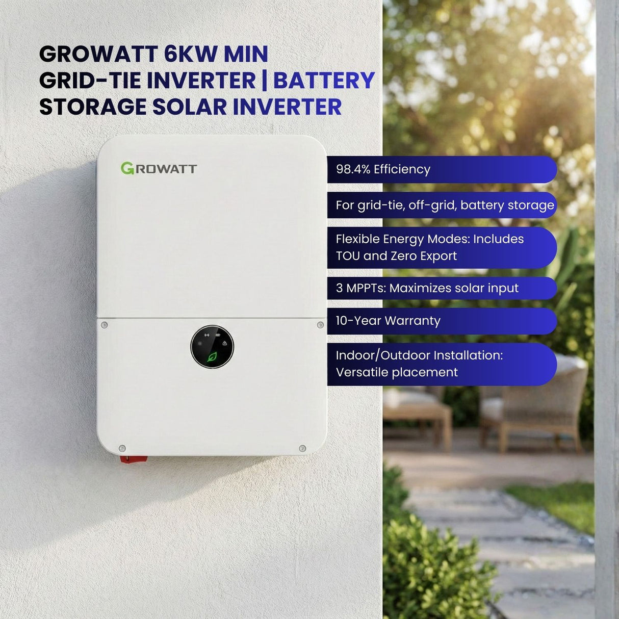 6 KW Grid-Tie Solar System with 7000W Panels (16X440W panels)