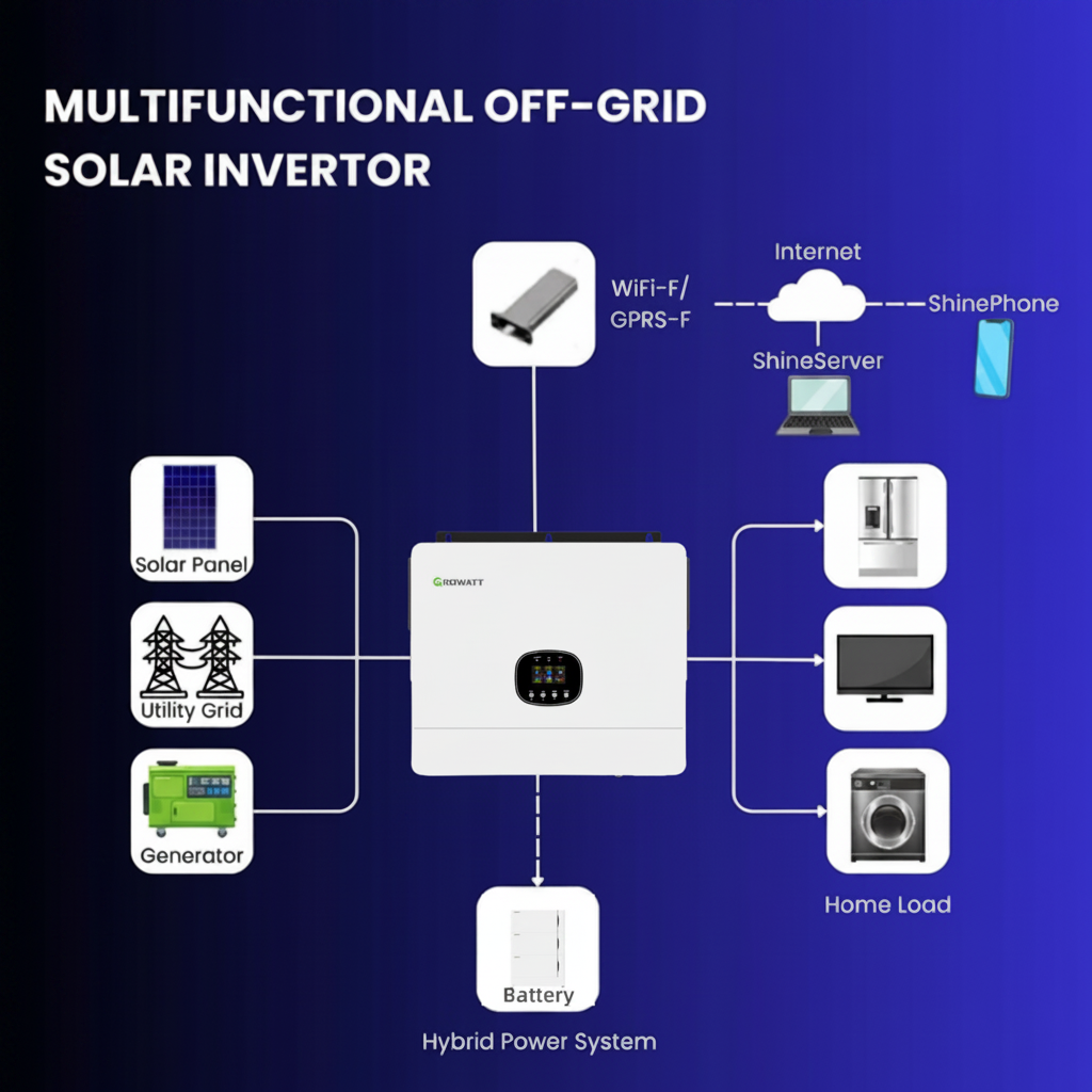 6 KW Split phase 120/240Vac Off-Grid Solar System