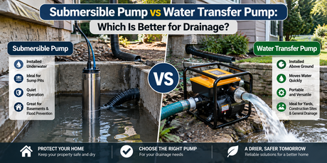 Submersible Pump vs Water Transfer Pump: Which Is Better for Drainage?