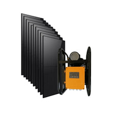 Rocksolar Kit de Bomba de Transferencia de Agua Solar CD sin Escobillas 3.75HP 60-450V