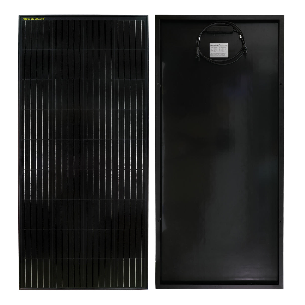 ROCKSOLAR 200W 12V Rigid Monocrystalline Solar Panel - Waterproof with Corrosion-Resistant Aluminum Alloy Frame