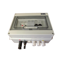 1 String Waterproof PV Combiner Box with 32A 500V Circuit Breaker and Surge Protector