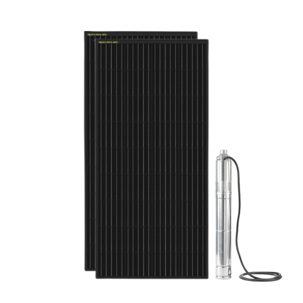 Rocksolar 24V Brushless Solar DC Water Pump + 400W Rigid Solar Panel Kit