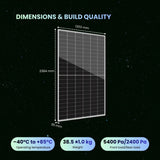 Zshine 705W N-Type High efficiency Bifacial Dual Glass Module ($0.36/W 31 panels/pallet)