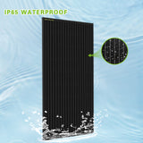 ROCKSOLAR 1200W 8Pcs 12V Rigid Monocrystalline Solar Panel - Waterproof with Corrosion-Resistant Aluminum Alloy Frame