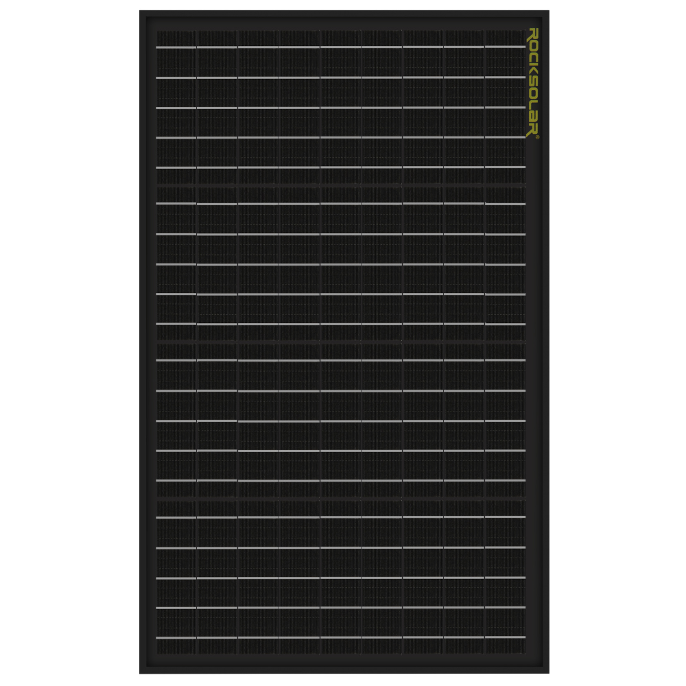 Black Diamond 50W 12V Monocrystalline Rigid Solar Panel