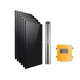 Kit de bomba sumergible con energía solar Rocksolar de 2,41 HP