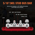Heavy Duty 400A Bus Bar 12V 48V DC Waterproof Power Distribution Block