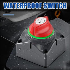 Interruptor de desconexión de batería 1-2-Ambos, 12 V-48 V, 200 A, resistente al agua, doble interruptor de corte de batería, aislador de batería de alta resistencia para vehículos marinos, barcos, coches, caravanas, ATV, UTV. 