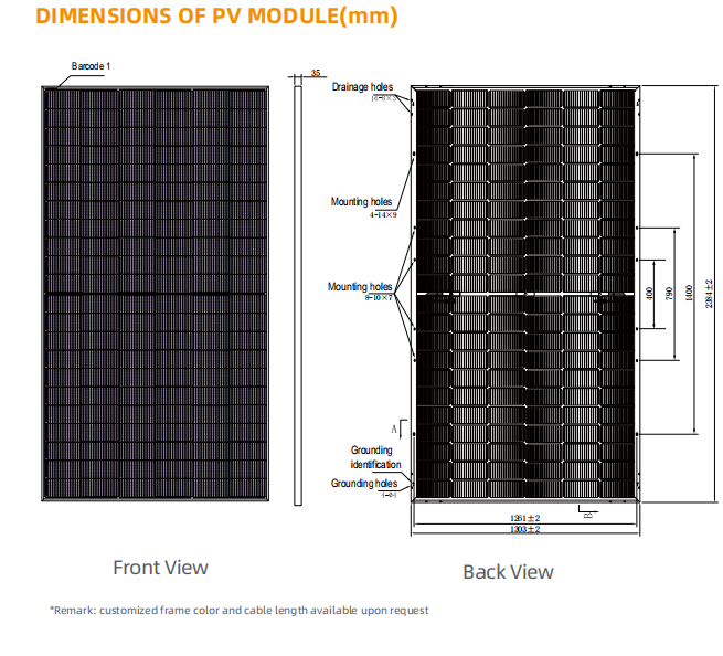 Zshine 585W N-Type TOPCon Bifacial Double Glass Solar Module (0.3228$/W) (36 Panels/Pallet)