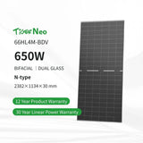 JinkoSolar 635W N-Type Bifacial Dual-Glass Solar Panels $0.385/W 36 Panels/Pallet