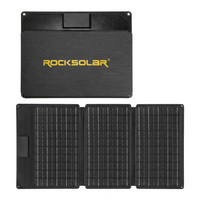 Panel solar plegable ROCKSOLAR 30W 12V - Cargador de batería solar portátil USB