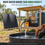 0.4 HP Water Transfer Pump System — real-world application concept; site requirements and system configuration vary