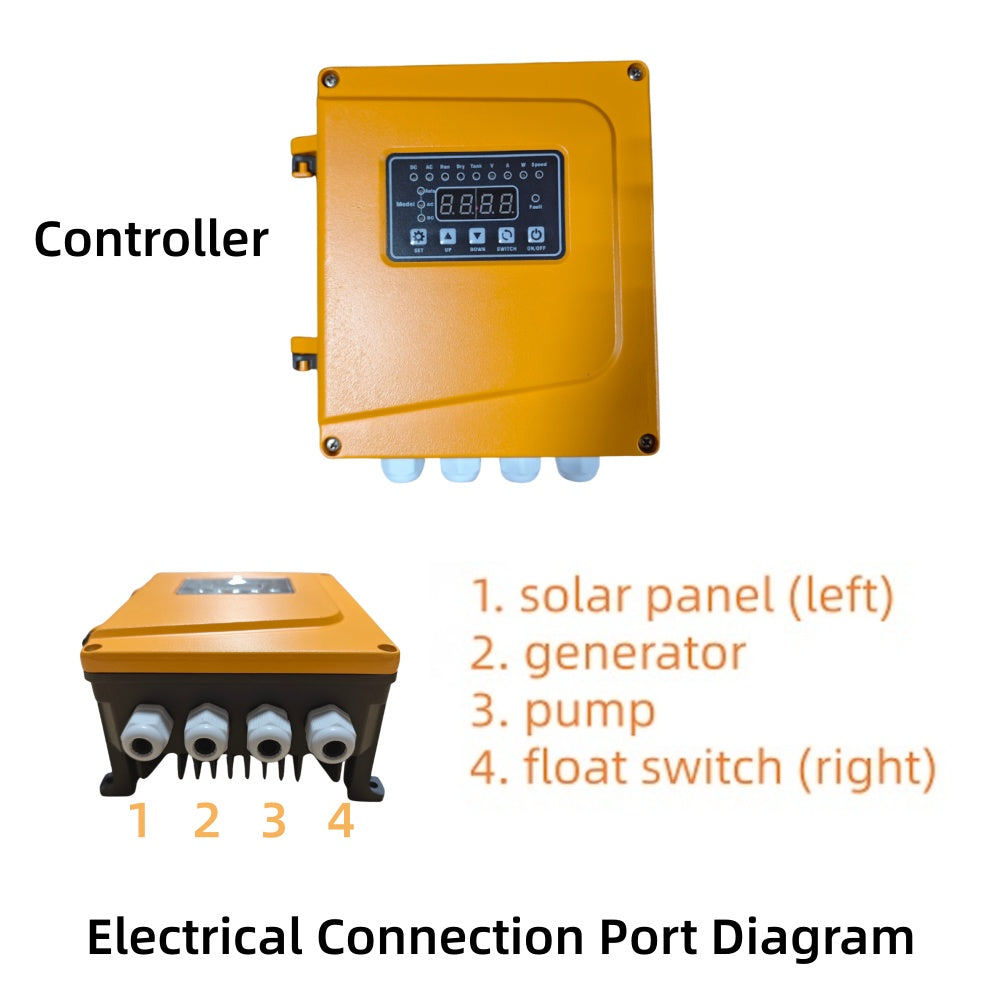 Kit de bomba solar para piscina de CC ROCKSOLAR de 0,5 HP para piscina de 20 000 galones 
