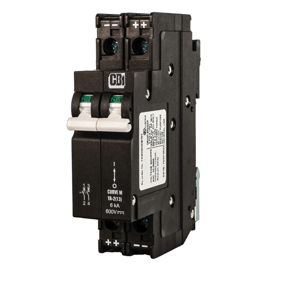 Midnite Solar MNEPV 600V 2PP DIN Rail Mount Breaker Various Amps
