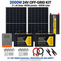 ROCKSOLAR 2000W 24V Off-Grid Solar System