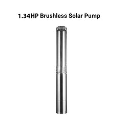 Bomba Sumergible Híbrida Solar CD/CA Rocksolar de 1.34HP