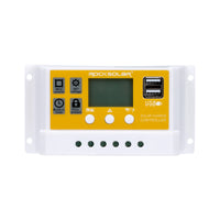 Controlador de carga solar PWM de 20 A de ROCKSOLAR
