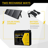 charging option for 12v lifepo4 lithium battery