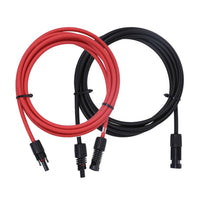 ROCKSOLAR PV Cables One Pair Red+Black for Off Grid Solar Systems